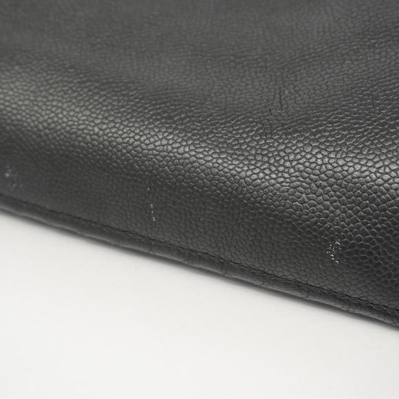 Chanel Shoulder Bag Chain Caviar Skin Black Women's - Picture 7 of 10